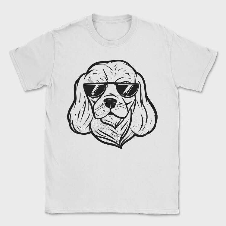 Sunglasses Cool Dog, Tricou Barbati (Unisex)