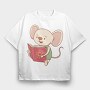 Sunshine Mouse Reader, Tricou Oversize Barbati (Unisex)
