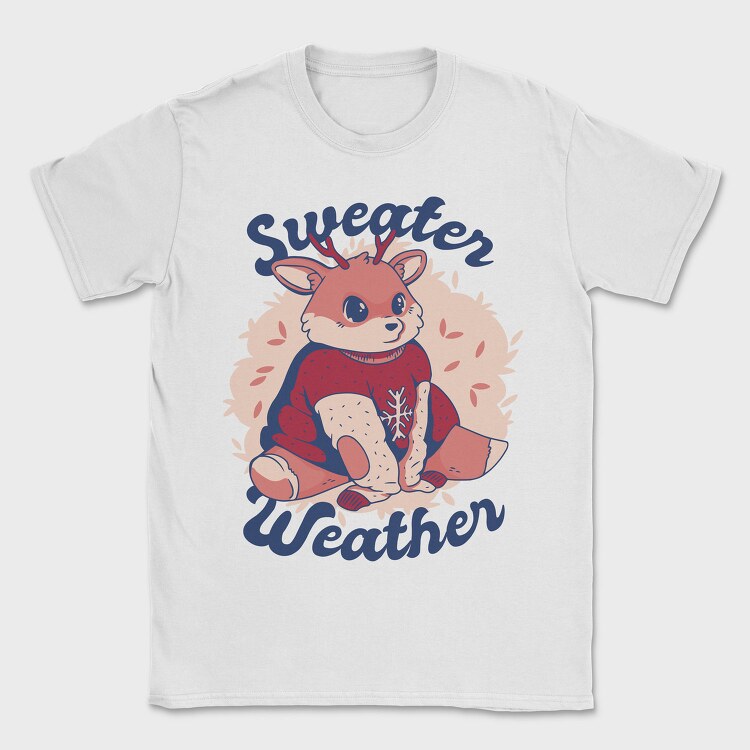 Sweater Weather Deer Mug, Tricou Barbati (Unisex)