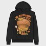 Sweet Autumn Acorn Cozy Coffee Character, Hanorac Oversize Barbati (Unisex)
