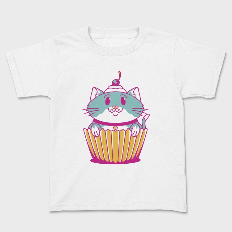 Sweet Cupcake Cat Muffin, Tricou Copii