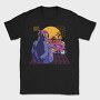 Synthwave Motorcyclist, Tricou Barbati (Unisex)