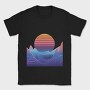 Synthwave Sunset, Tricou Barbati (Unisex)