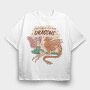 Just A Girl Who Loves Dragons Fairycore, Tricou Oversize Barbati (Unisex)