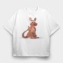 Kangaroo Hug, Tricou Oversize Barbati (Unisex)