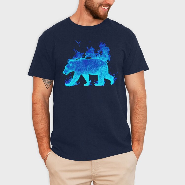 Fire Bear, Tricou Barbati (Unisex)