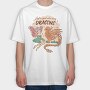 Just A Girl Who Loves Dragons Fairycore, Tricou Oversize Barbati (Unisex)