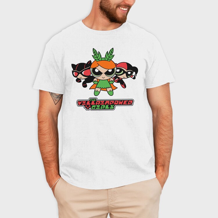 The Powerpuff Girls Catwoman Harley, Tricou Barbati (Unisex)