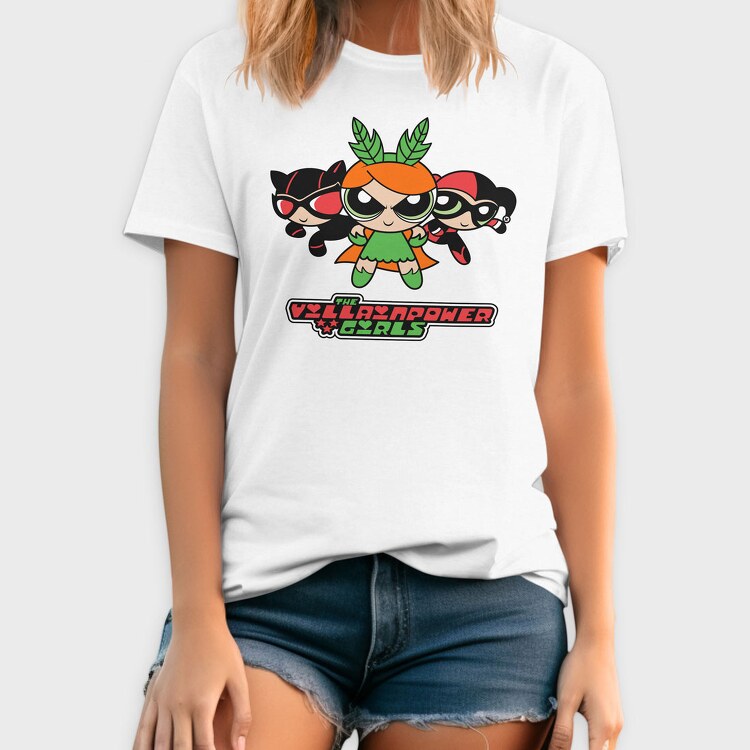 The Powerpuff Girls Catwoman Harley, Tricou Barbati (Unisex)