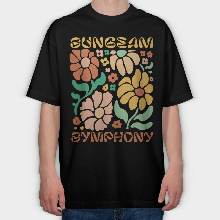Sunbeam Symphony Spring, Tricou Oversize Barbati (Unisex)