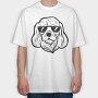 Sunglasses Cool Dog, Tricou Oversize Barbati (Unisex)