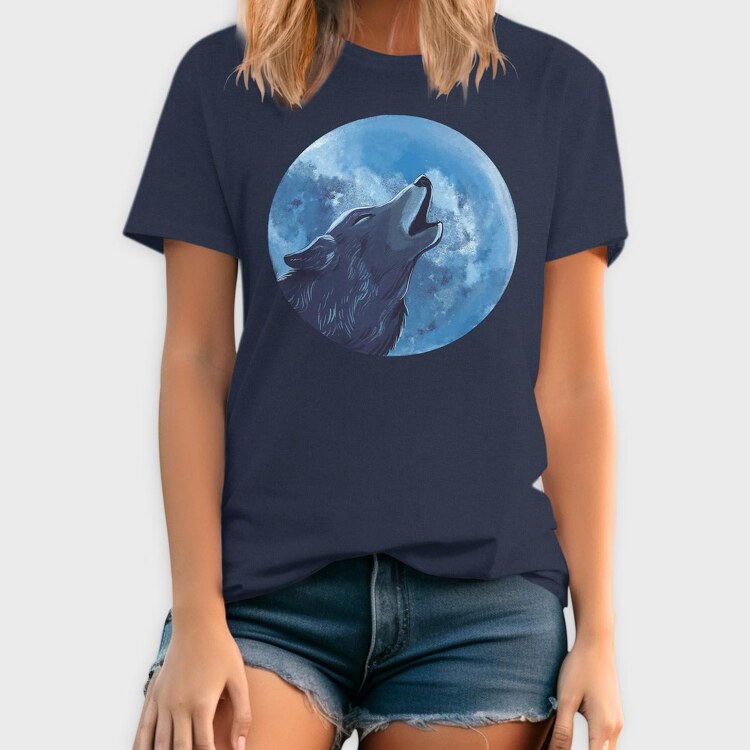 Moon Wolf, Tricou Barbati (Unisex)