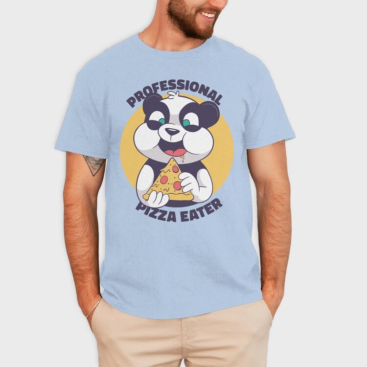 Panda Pizza, Tricou Barbati (Unisex)