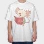 Sunshine Mouse Reader, Tricou Oversize Barbati (Unisex)