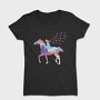 Girl And Horse Forest Winter Landscape, Tricou Femei