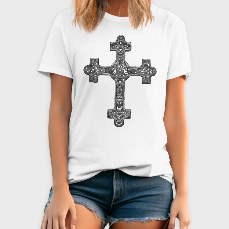 Germanic Cross Handdrawn, Tricou Barbati (Unisex)