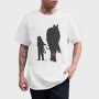 Girl And Horse, Tricou Barbati (Unisex)