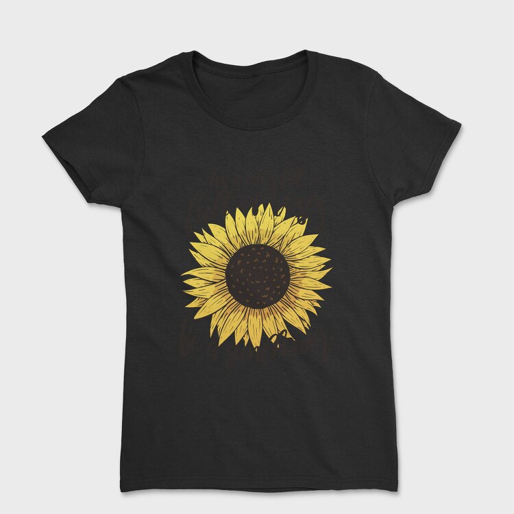 Sunflower Rose Quote, Tricou Femei