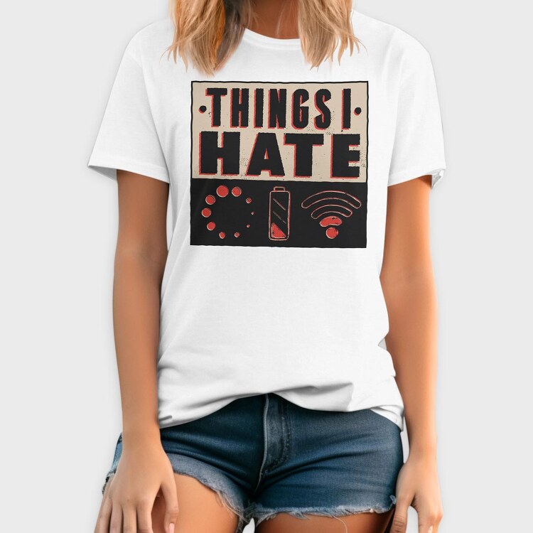 Things I Hate, Tricou Barbati (Unisex)