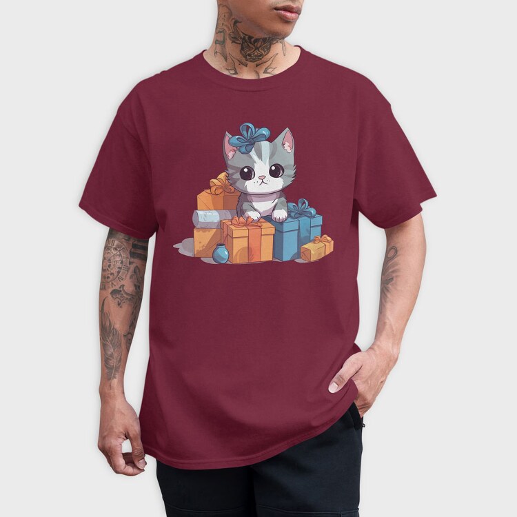 Birthday Cat, Tricou Barbati (Unisex)