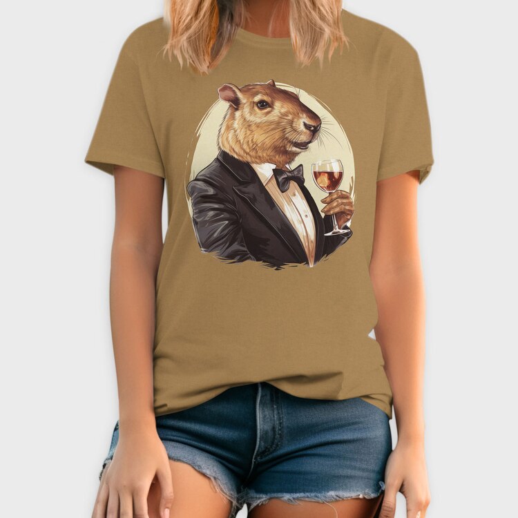Capybara Drink, Tricou Barbati (Unisex)