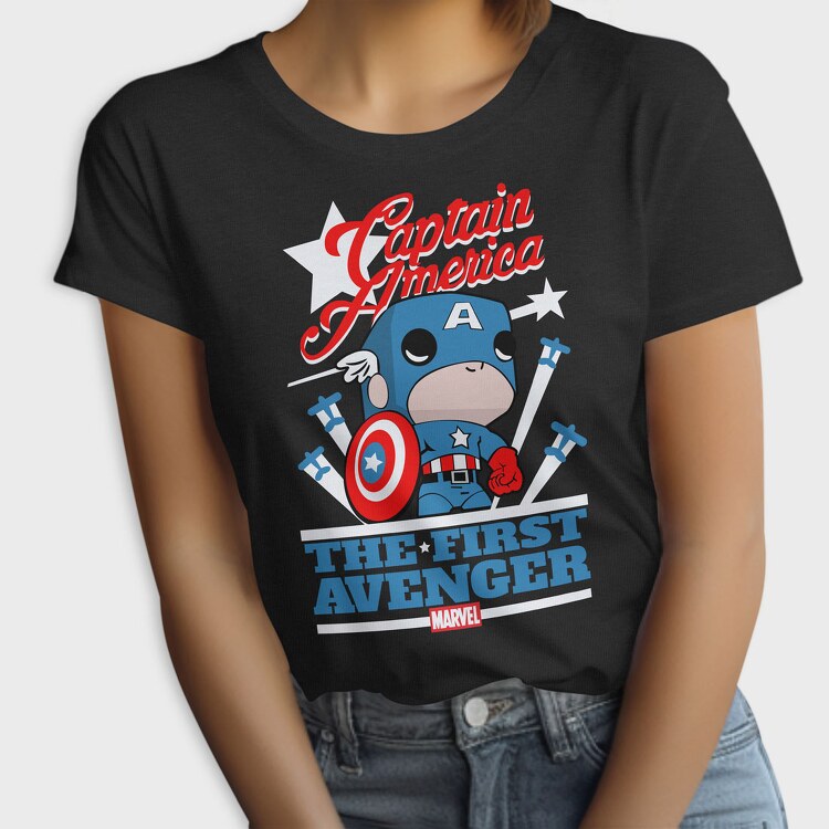 Funko Marvel captain america, Tricou Femei