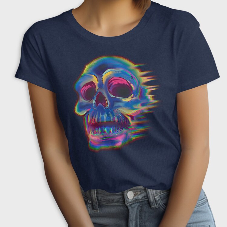 Skull Effect Colorful, Tricou Femei