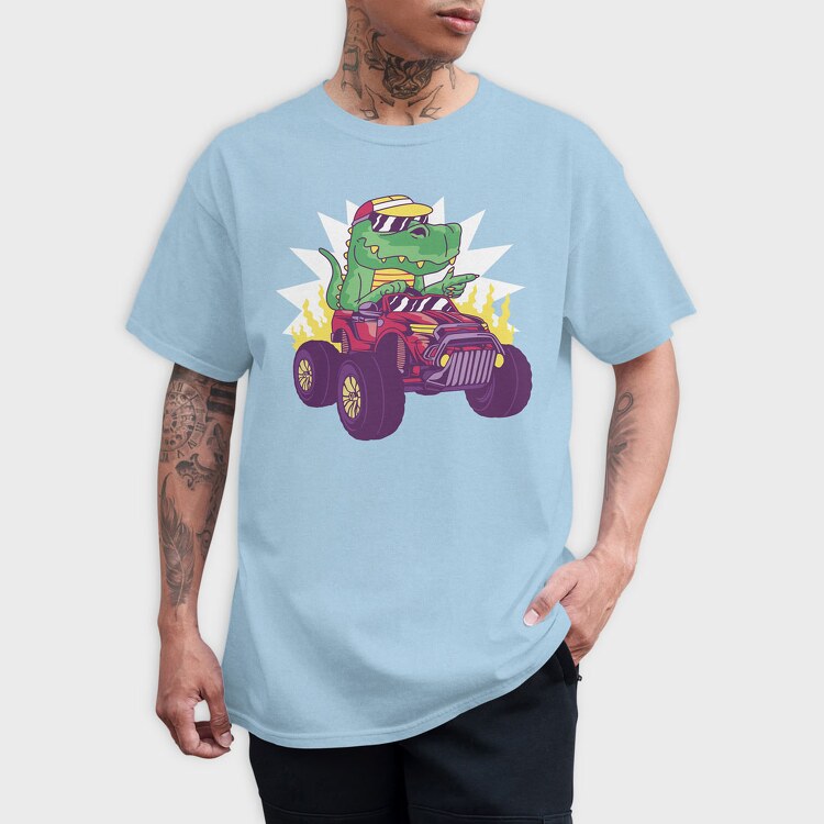 Trex Monster Truck, Tricou Barbati (Unisex)