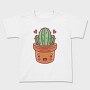 Kawaii Cactus In A Pot, Tricou Copii