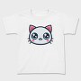 Kawaii Cute Cat Face, Tricou Copii