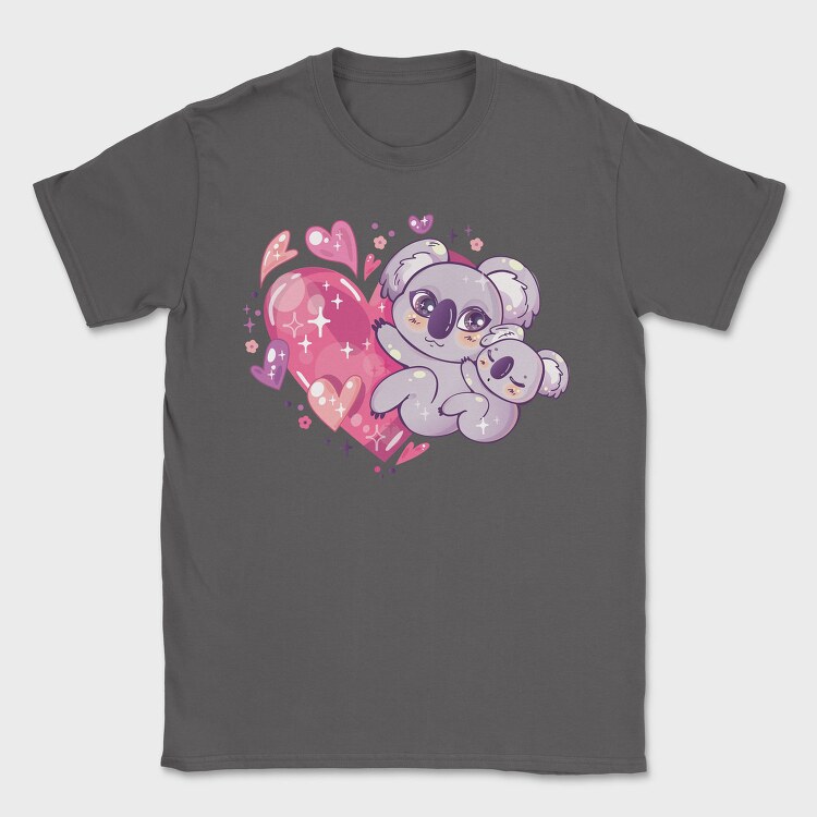 Kawaii Koala Anime Animals, Tricou Barbati (Unisex)