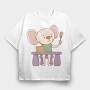 Kawaii Koala Feast, Tricou Oversize Barbati (Unisex)