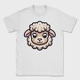 Kawaii Sheep Face, Tricou Barbati (Unisex)
