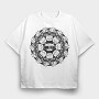 Kitty Cats Mandala, Tricou Oversize Barbati (Unisex)