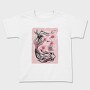 Koi Fish Animal Sakura Flowers, Tricou Copii