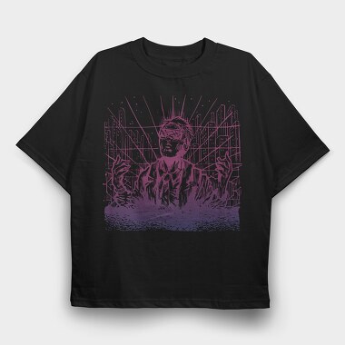 Vr City, Tricou Oversize Barbati (Unisex)