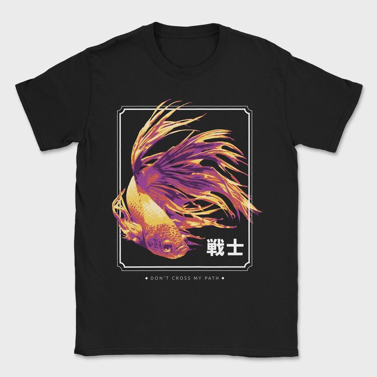 Koi Fish Sea Animal Swimming Betta Minimal, Tricou Barbati (Unisex)