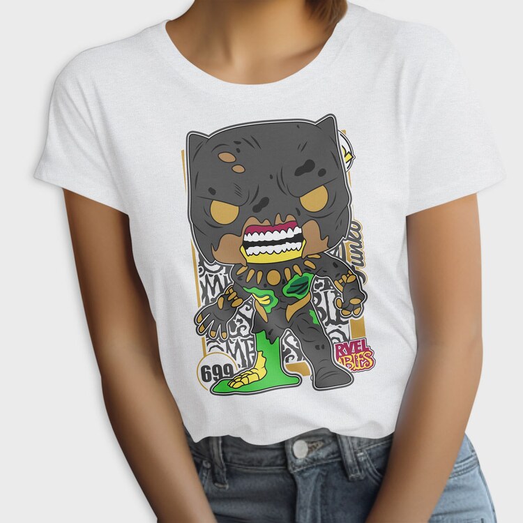 Funko Marvel Zombies Black Panther, Tricou Femei