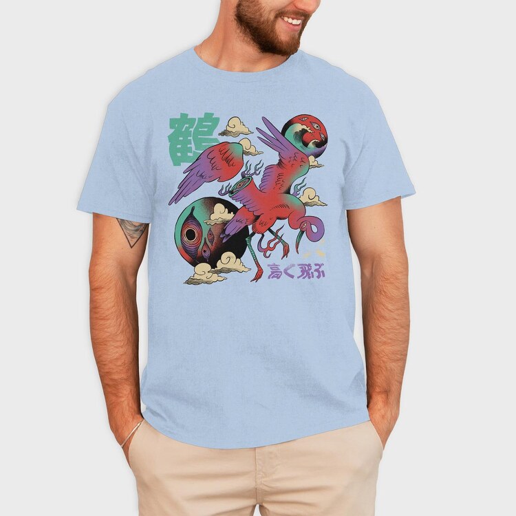 Psychedelic Japanese 01, Tricou Barbati (Unisex)