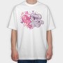 Kawaii Koala Anime Animals, Tricou Oversize Barbati (Unisex)