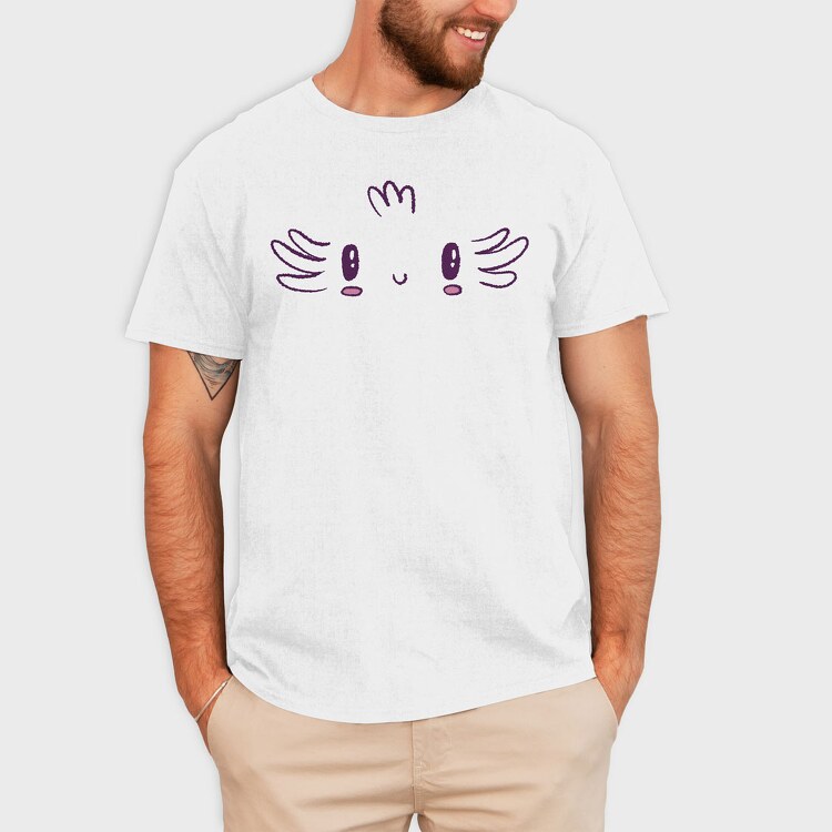 Axolotl Face, Tricou Barbati (Unisex)