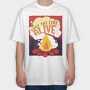 Keep The Fire Alive Quote, Tricou Oversize Barbati (Unisex)