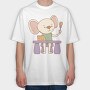 Kawaii Koala Feast, Tricou Oversize Barbati (Unisex)