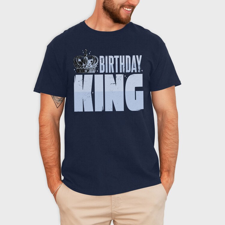 Birthday King, Tricou Barbati (Unisex)