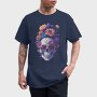 Skull Flowers Glasses, Tricou Barbati (Unisex)