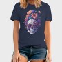 Skull Flowers Glasses, Tricou Barbati (Unisex)