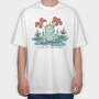 King Of The Pond Cottagecore Frog, Tricou Oversize Barbati (Unisex)