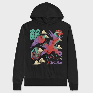 Psychedelic Japanese 01, Hanorac Oversize Barbati (Unisex)