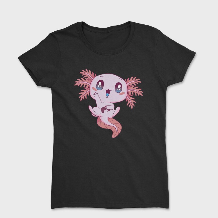 Kawaii Gaming Axolotl Gamer, Tricou Femei