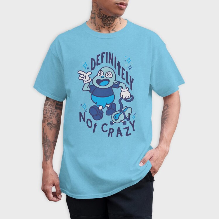 Definitely Not Crazy Hot Dog, Tricou Barbati (Unisex)